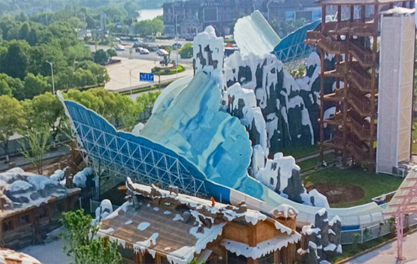 赣中首座综合性现代主题乐园！江西吉安欢乐世界水上游乐设备进入试滑验收阶段